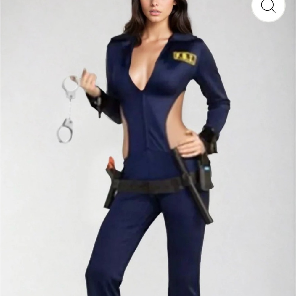 Adult Secret Wishes Top Cop Costume Size Small